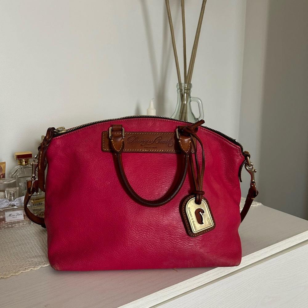 Dooney & Bourke Pink Leather Satchel